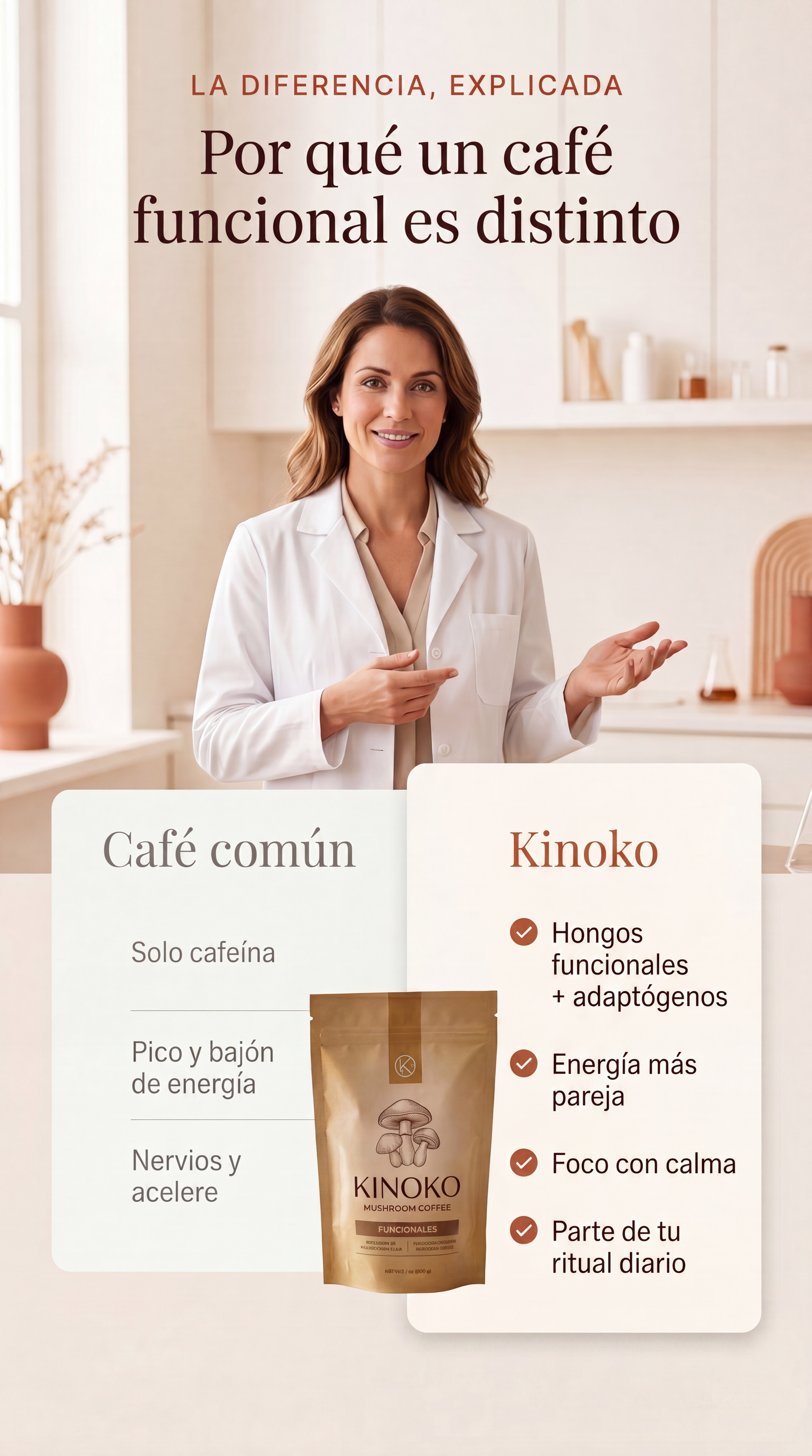 Kinoko — Café de Hongos | Foco, Energía y Calma