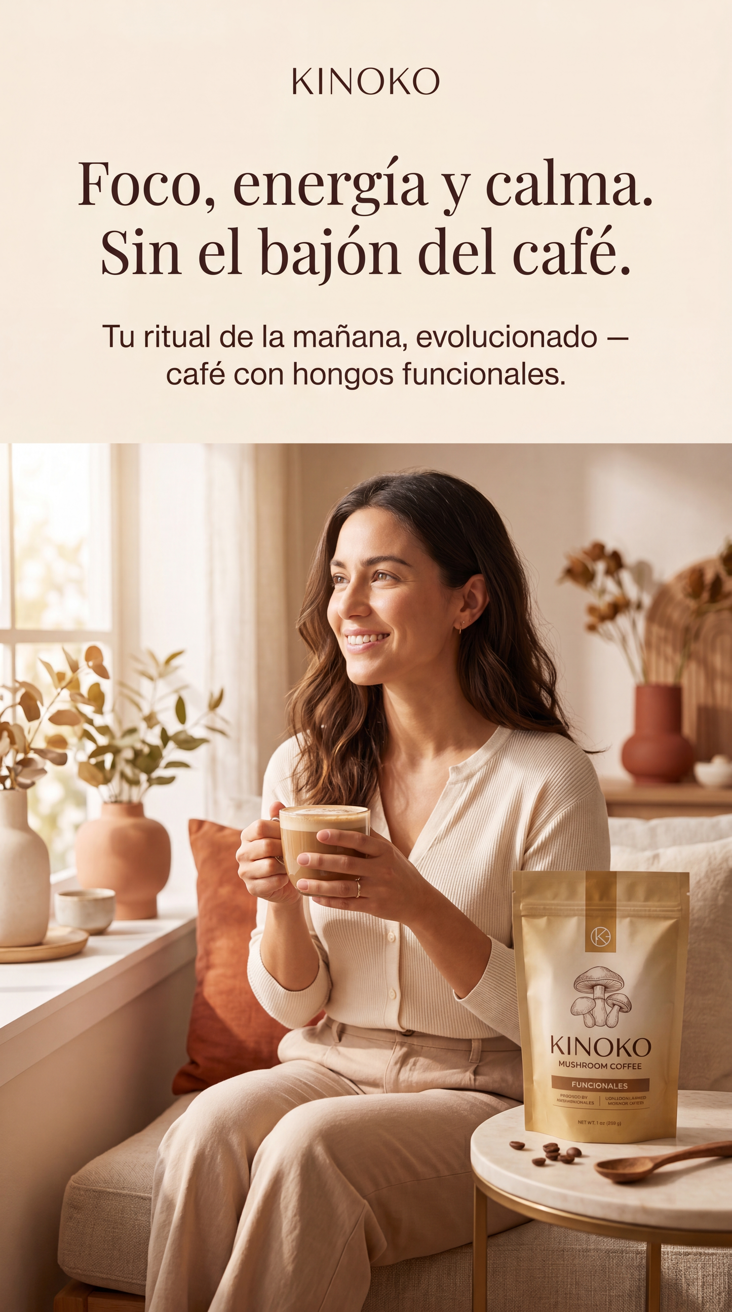 Kinoko — Café de Hongos | Foco, Energía y Calma