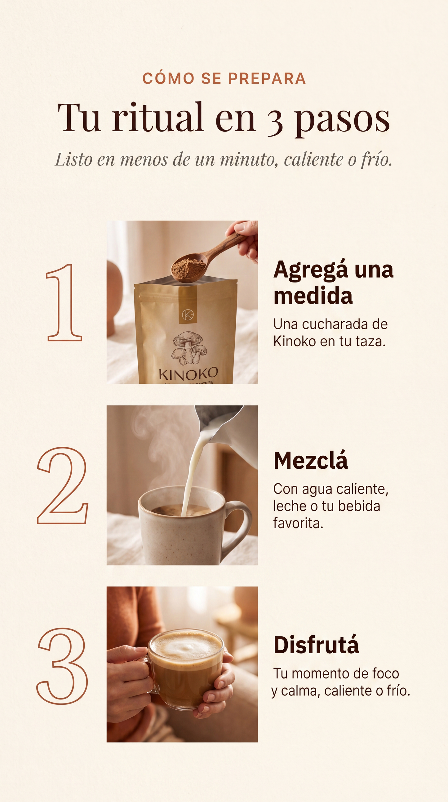 Kinoko — Café de Hongos | Foco, Energía y Calma